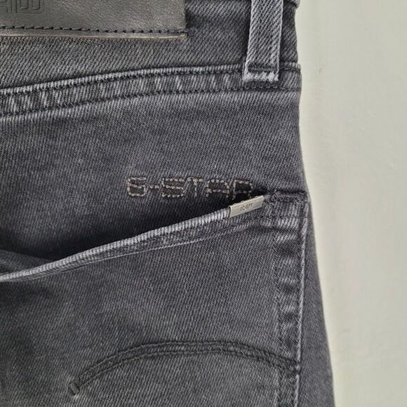 G-Star Raw 3301 Size 32 Straight Tapered Jeans Stretch Black - Picture 7 of 12